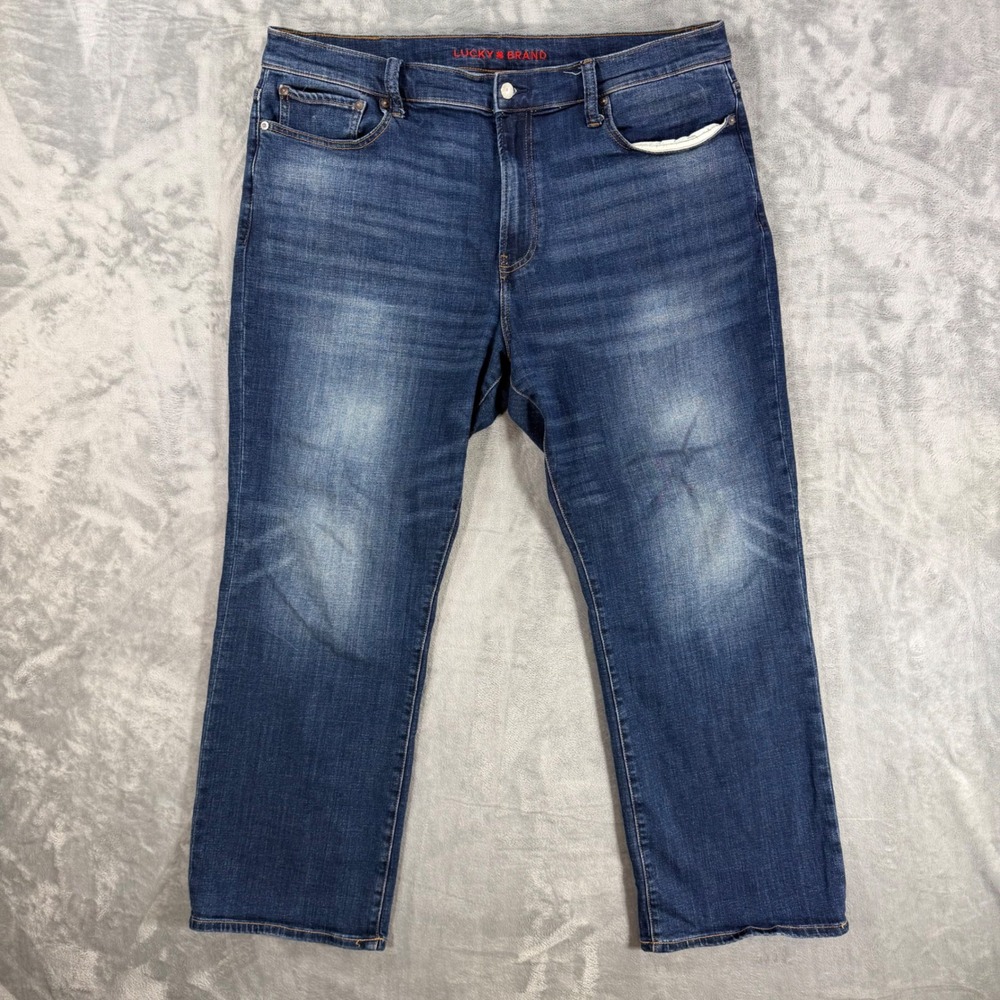 Lucky Brand Easy Rider Boot Jeans Mens Size 38x30 Blue Medium Wash Coolmax
